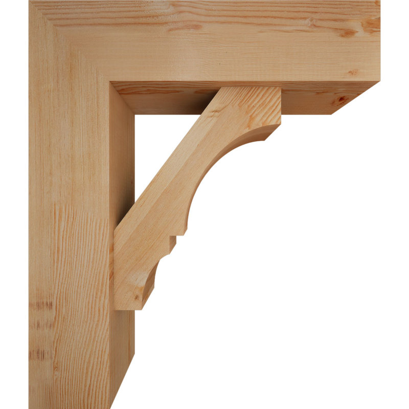 Support de bloc Balboa avec entretoise décalée, 28 x 24, Sapin Douglas de l 7 1/2 (lisse)