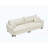 Sofa with Corduroy Fabric, Convertible to Sofa Bed with Two Throw Pillows: Perfect for Living Rooms & Versatile Spaces-871201920