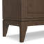 Armoire de rangement basse Mid-Century moderne en bois franc avec portes coulissantes Harper-681507109