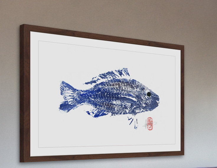 « merveille », reproduction d’art encadrée, H 24 po x l 36 po x P 1,5 po