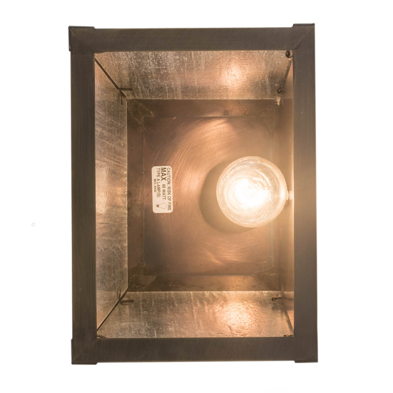 Rustic Lodge 1 - Light Outdoor Wall Lantern, Black