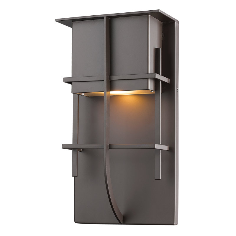 Crespin LED Wall Light, 19" H x 10" W x 5.25" D, Silver