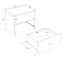 Ensemble de chambre à coucher avec lit plateforme et tête de lit Zen Alpha-1524003789