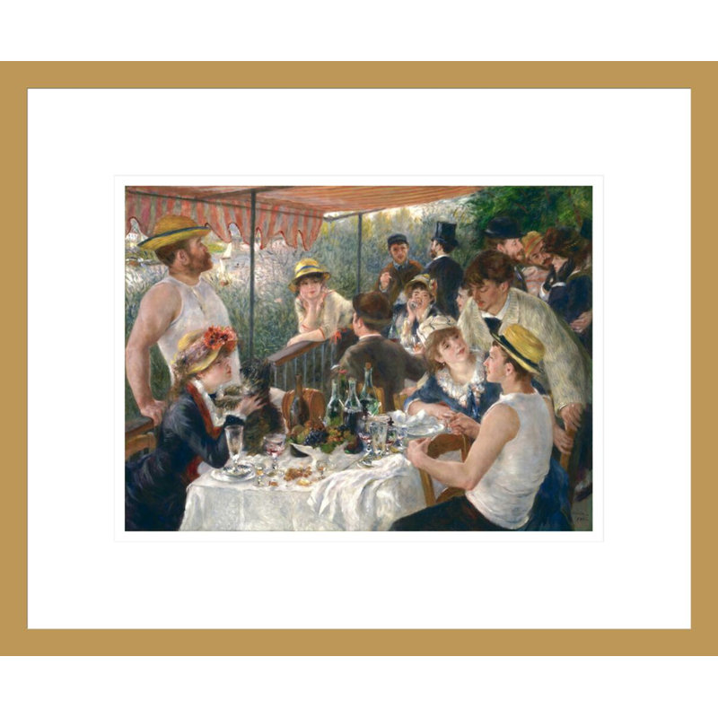 «Luncheon of the Boating Party», Pierre-Auguste Renoir, impression giclée encadrée, H 13,75 po x l 16,58 po