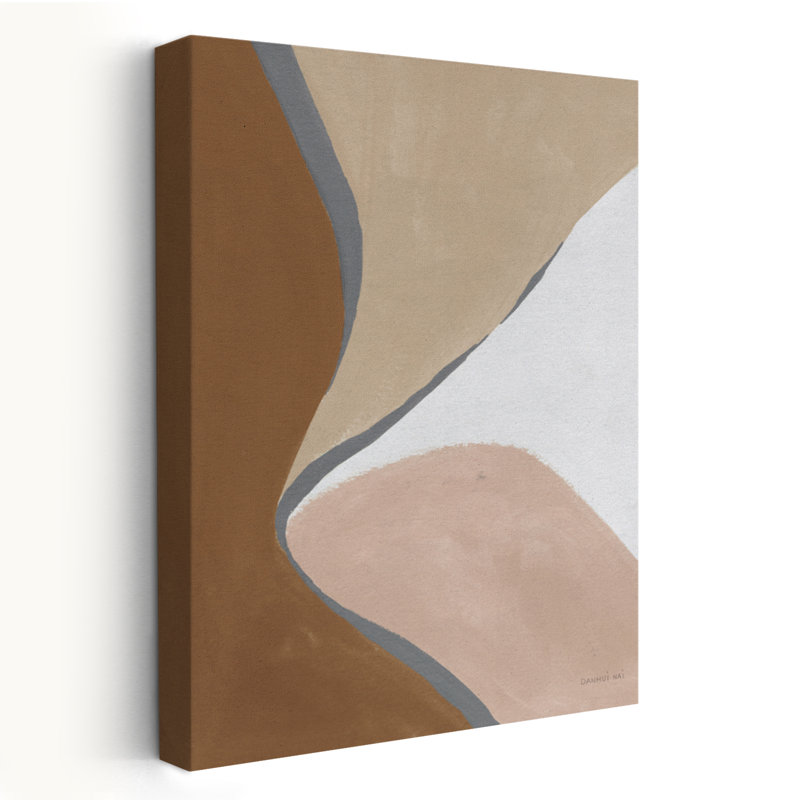 Art abstrait abstrait et beige neutre III, H 24 po x l 16 po