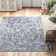 Ingrid Machine Woven Oriental Navy Area Rug