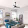 44" Gilmour 3 - Blade Damp Rated Ceiling Fan with LED Light Kit and Handheld Remote