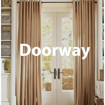 Curtain Poles, Single Curtain Rods For Windows 76-152 Cm, 1.6 Cm Decorative Curtain Poles Set