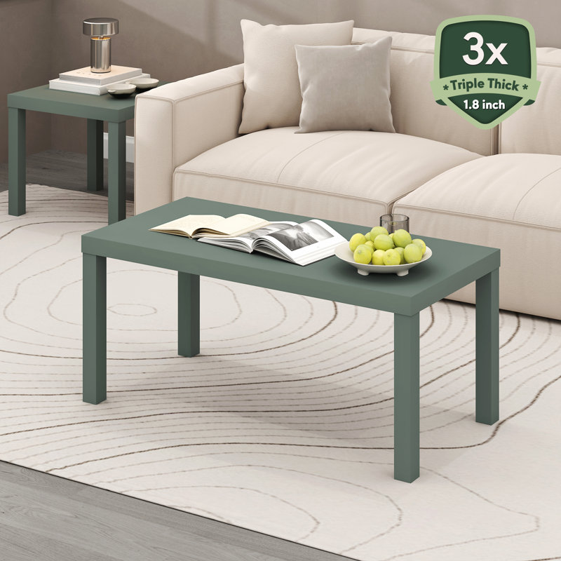 Malony Coffee Table, Sage Green