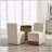 Versatile Upholstered Dining Chairs With Hidden Storage And Smooth Casters-745794783