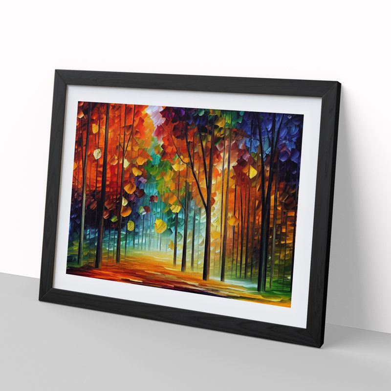 Forest Colours Vol.4 - Single Picture Frame Print, Black Framed, 46cm H x 64cm W x 2cm D
