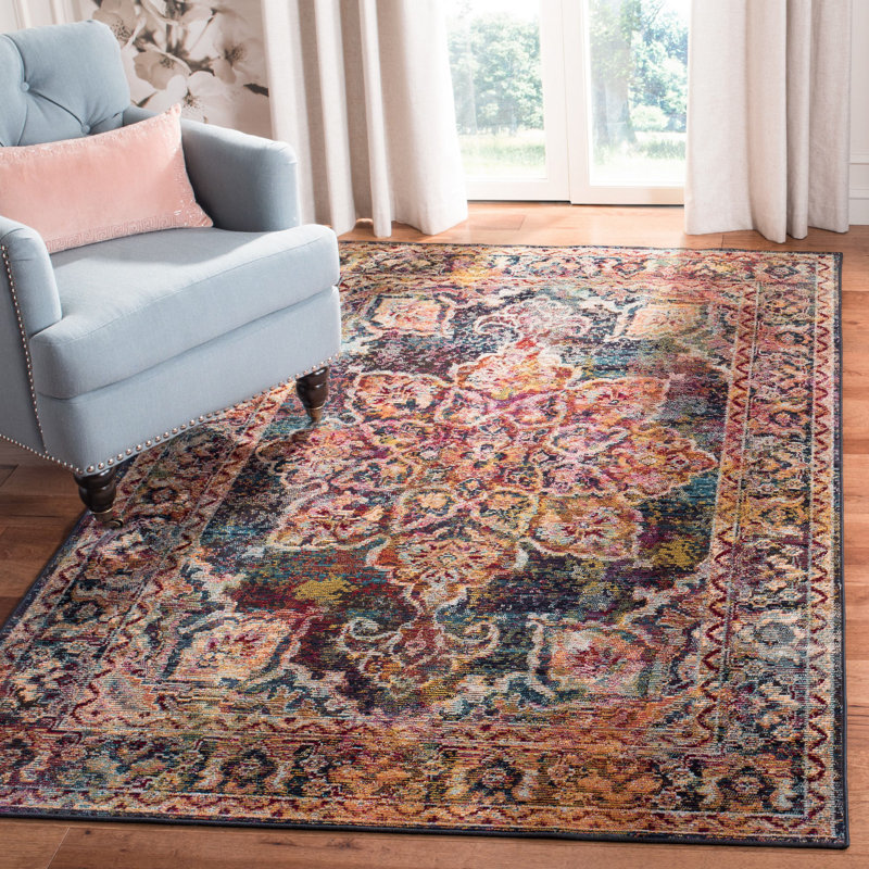Mae Crystal Performance Oriental Rug, Rectangle 8' x 10'