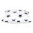 16" White and Blue Star Cotton Throw Pillow