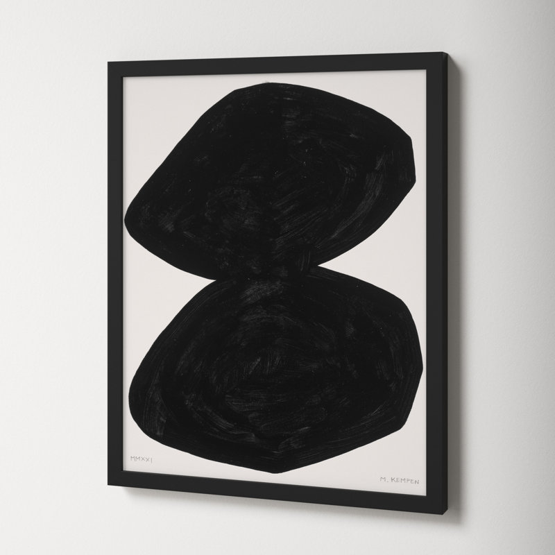 Module On White 2 by Michael Kempen, 25" H x 20" W x 1.25" D, Black