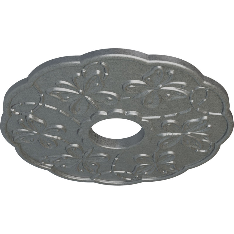 Médaillon de plafond H 17,875 po x l 17,875 po Terrones, Platinum