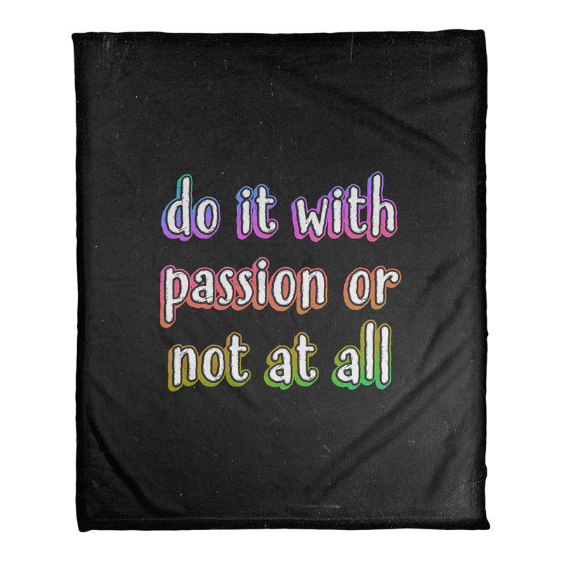 Sewn Throw Blanket, 60" W x 80" L, Medium, Black/Pink