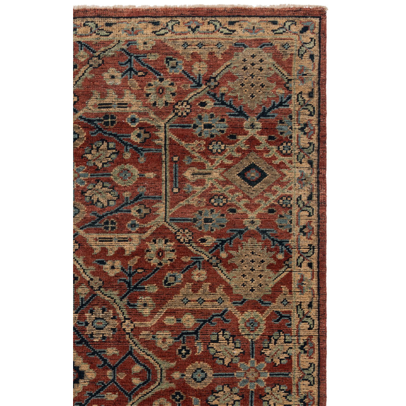 Tapis oriental d'intérieur en laine noué à la main Dakayla 179, Rectangle 9 pi x 12 pi