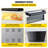 VEVOR 110 1950 Watt Countertop Pizza Oven