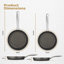 Tower T900202 Cerastone Pro Forged Aluminium 2 Piece Frying Pan Set with Riveted Steel Handles, Non-stick Coating, Graphite