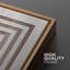 «Mid-Century Geometric Square Pattern Abstract Shapes», 2 pièces sur toile-99016045-99016044