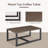 Nazime Rectangular 47" L x 26" W Outdoor Steel Coffee Table-1772690951