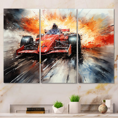 Formule 1 voiture de vitesse Speedway Fury 2 - art mural