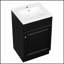 Meuble-lavabo autoportant de 20 pouces avec lavabo, tablette de porte et rangement réglable pour les salles de bain modernes-1027899426