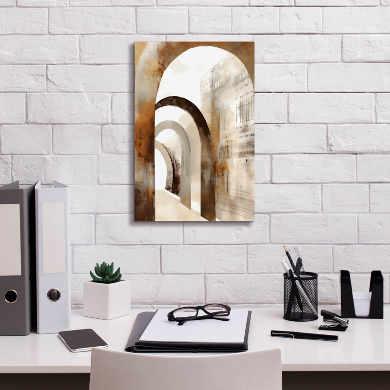 «Mid Century 2» par Petals Prints Design, H 18 po x l 12 po x P 0,75 po