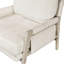Fauteuil d'appoint en chenille crème avec rembourrage de 30,5 po de profondeur et 29,5 po de largeur-144502167