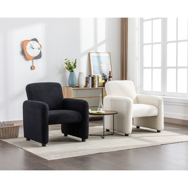 Sennen Upholstered Armchair, White
