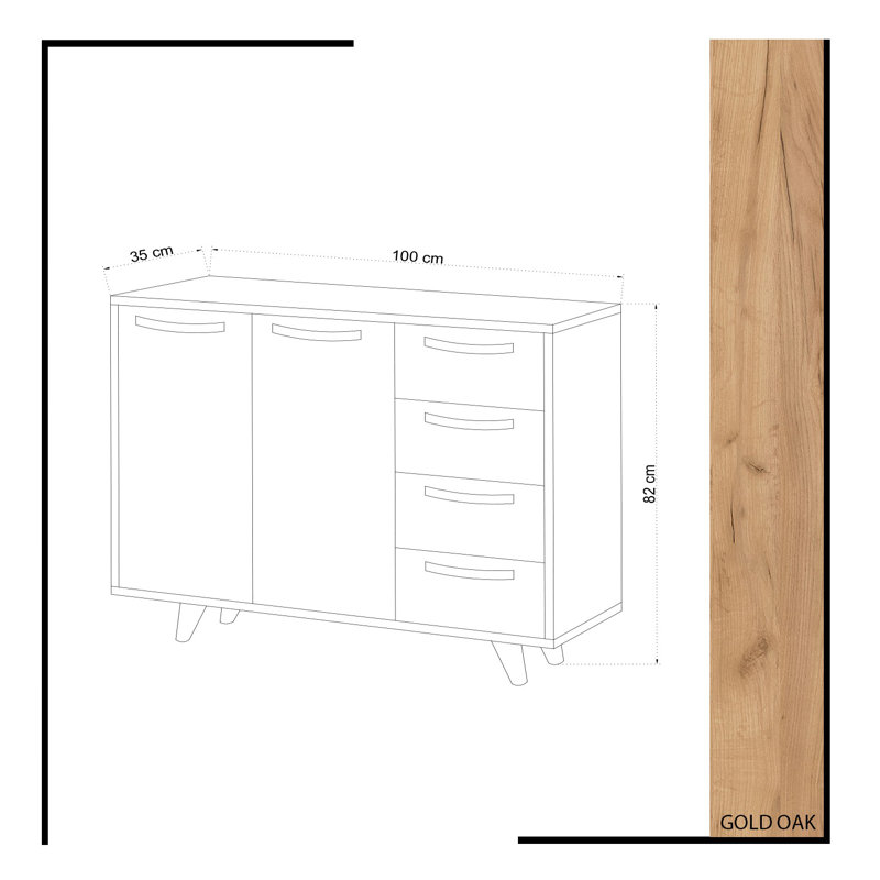 Redman 2 - Door Rectangle Accent Cabinet