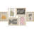 Henri Matisse Mid-Century Modern Shape Flower Market Pictures Framed Wall Art 6 Pieces Paper Print-90645257-90645255
