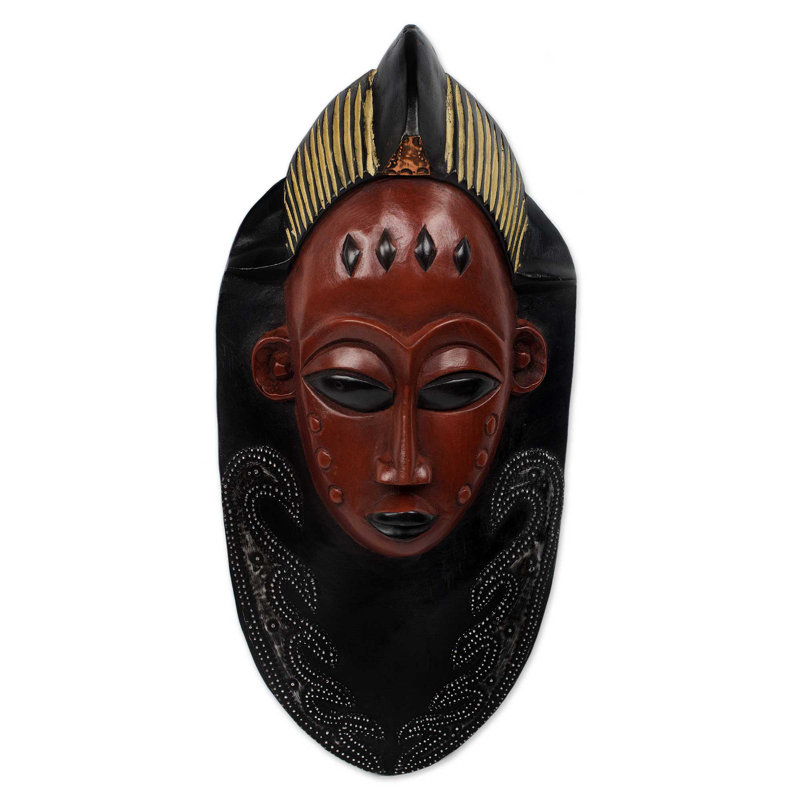 Décoration murale masque en bois artisanal Supremacy