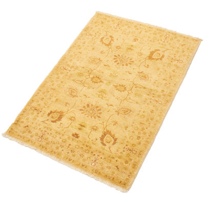 Yaak One-of-a-Kind 4'4" X 5'10" 2010s Wool Area Rug in Cream