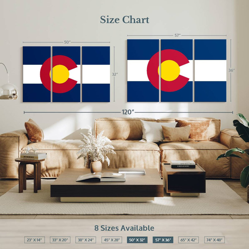 Drapeau d'État du Colorado, H 32 po x l 50 po