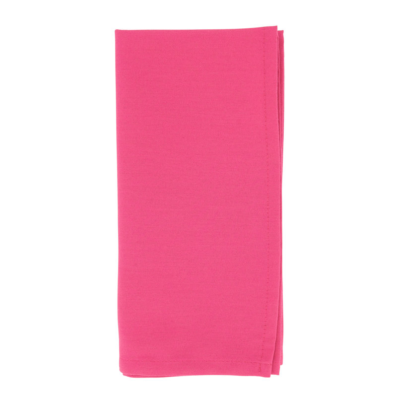 Evansville Polyester Square Napkin, Fuchsia