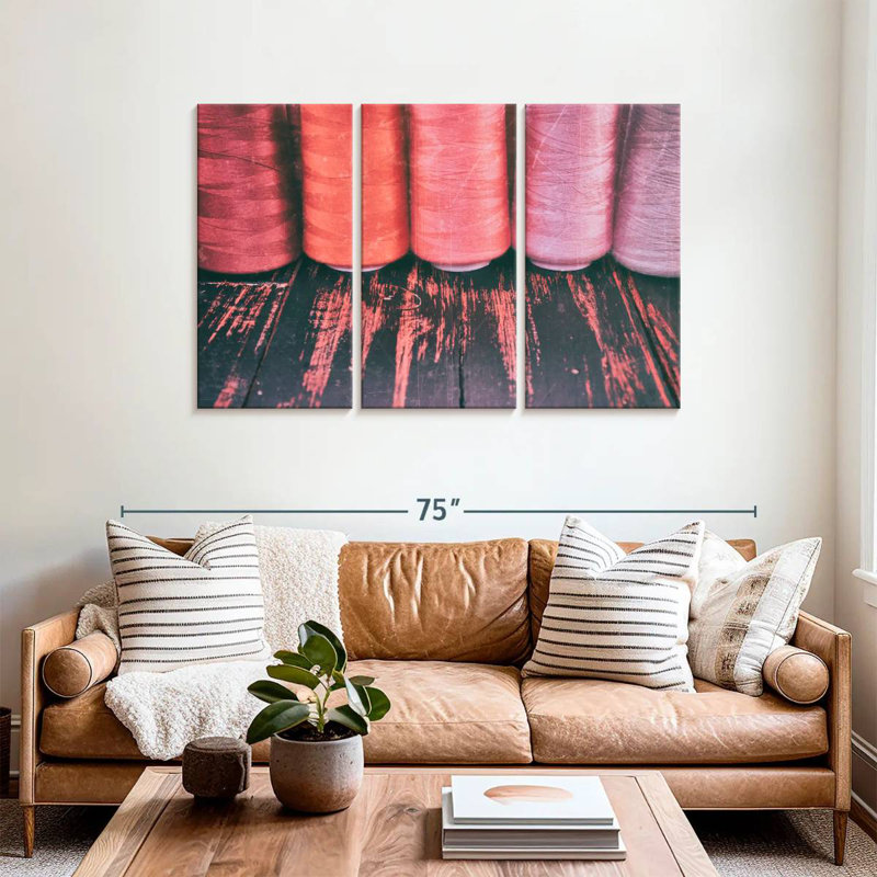 Red Threads For Sewing, 36" H x 57" W