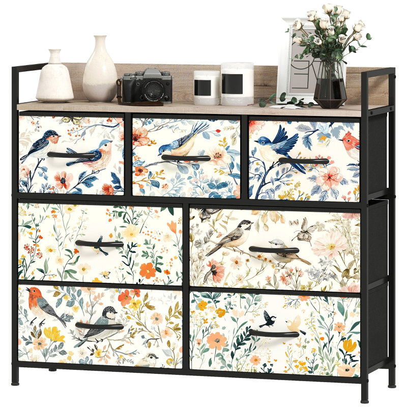 98 cm W Chest of 7 Drawers