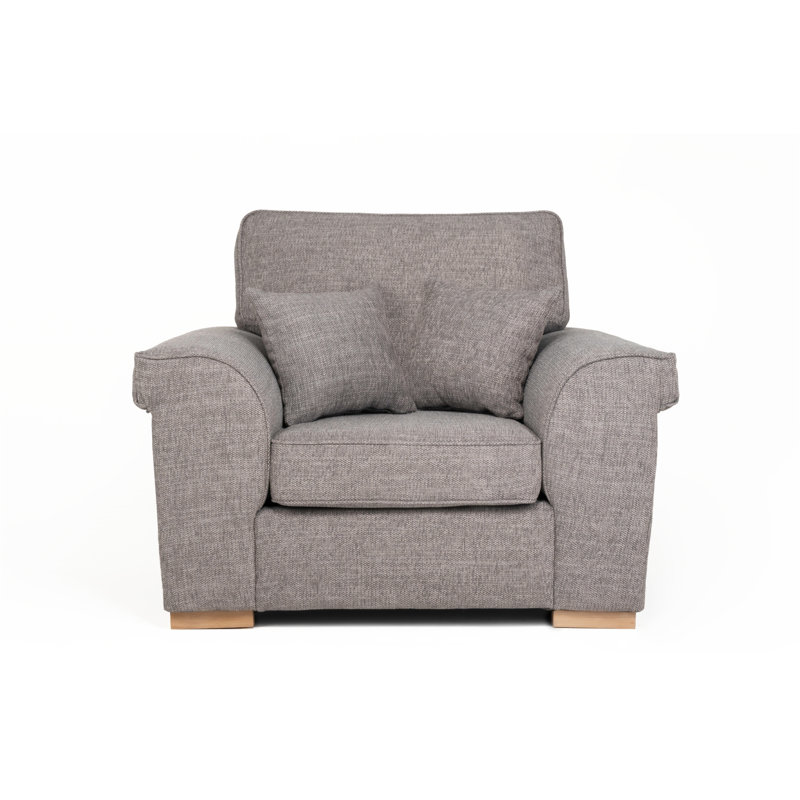 Picadilly Upholstered Armchair, Mushroom