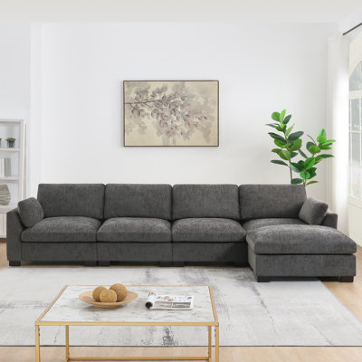 130" Modular Sectional Sofa, L-Shape by Brayden Studio