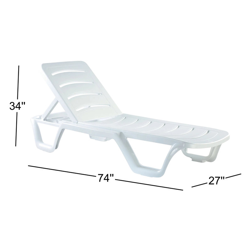 Chaise longue inclinable 74 po Karenda