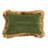 Jacquard Fabric Blend Lumbar Pillow With Brocade