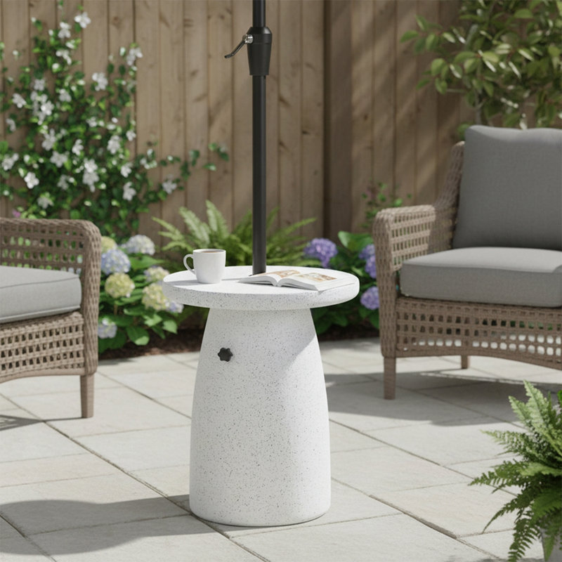 Base de parasol pour table d'appoint MGO, Marbre blanc 748 W