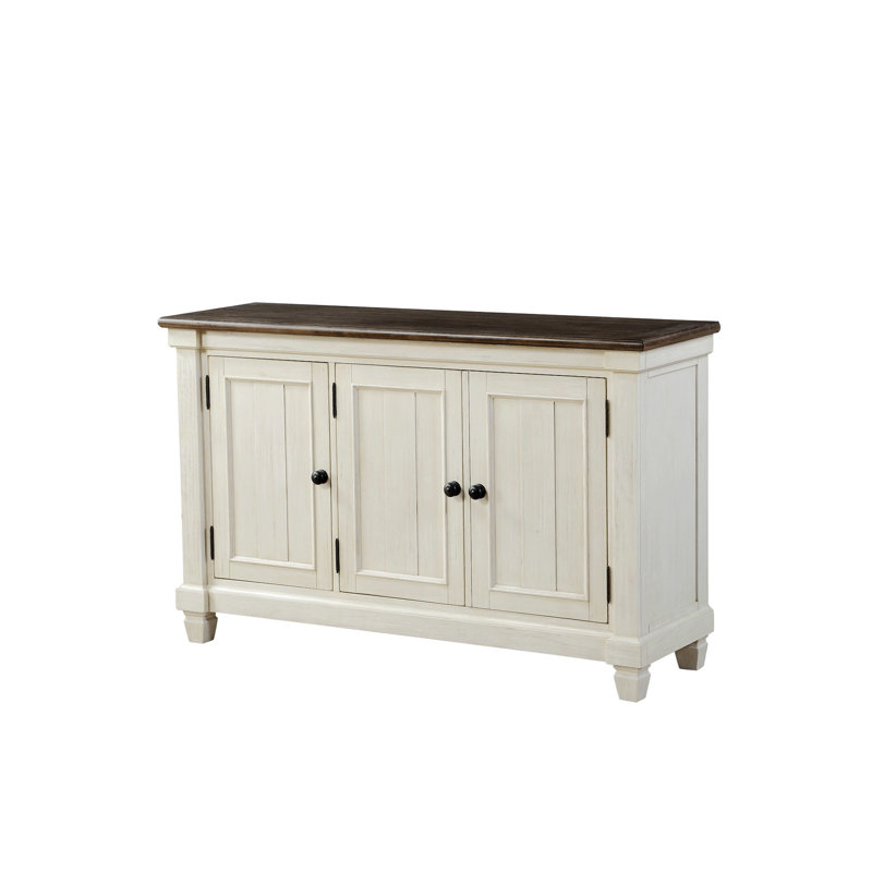 Buffet de 58 po Otelia, armoire de salle à manger, crédence de bureau avec cadre en bois