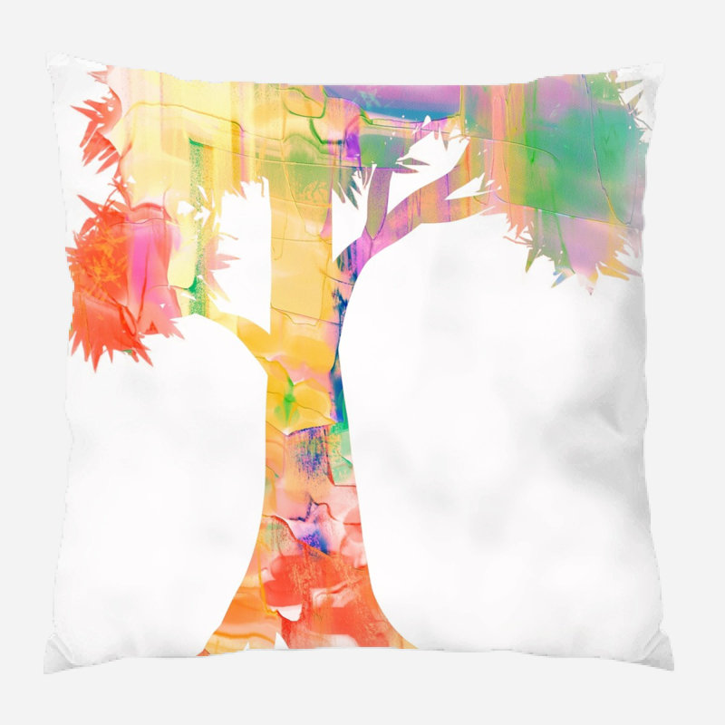 Housse et insert de coussin carré Wanita Watercolor, Intérieur, Microsuède