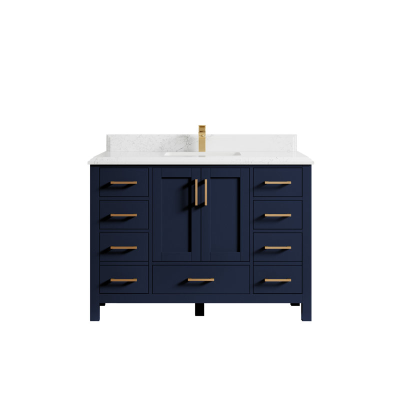Ensemble de meuble-lavabo simple 48 po Malibu, Empira blanc