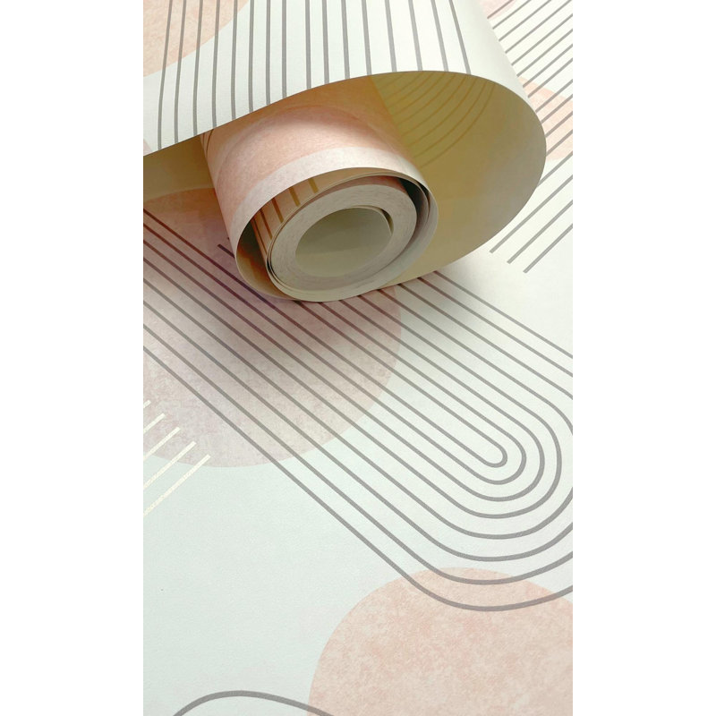 Rouleau de papier peint L 33 pi x l 20,8 po Darshini, Orange/Yellow