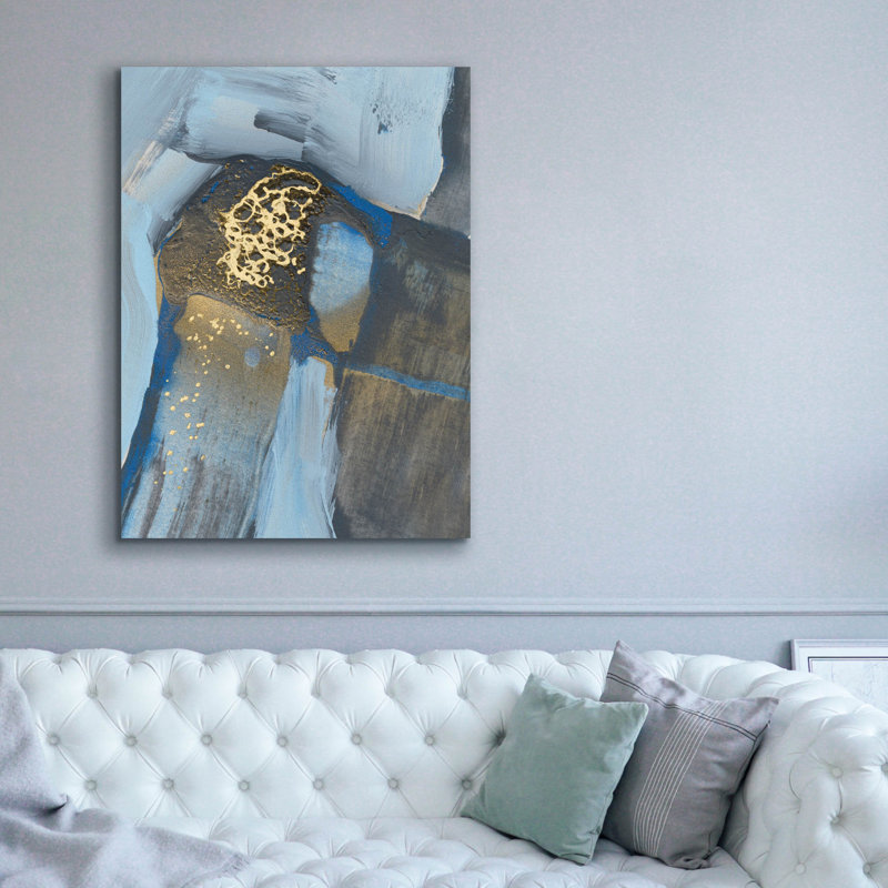  «Mesmerize 1» par Lori Arbel, art mural sur toile, 40 po x 54 po