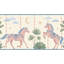 Décoration murale amovible géométrique papier peint à motif de chevaux fantaisistes-1925470502-1925470501