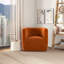 Chaise pivotante en velours orange brûlé Delaney-1437598654